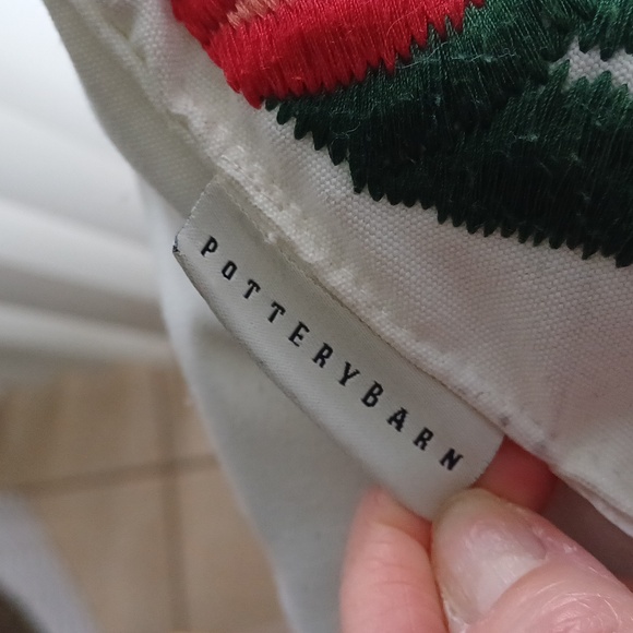 Pottery Barn embroidered animal floral embroidered throw pillow 2015 - Picture 5 of 10